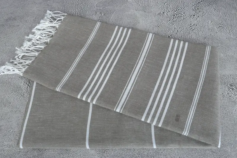 Custom Name Towel, Large Turkish Towel, 76x40 Cotton Striped Towel, Turkish beach towel, House Warming Gift, Bachelorette Party Decorations - 6