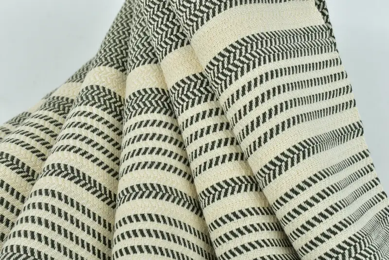 Monogrammed Beach Towel, Gift For Boyfriend, 70x40 Cotton Striped Towel, Personalized Turkish Beach Towel, Turkish towel, Gym Towel, Sand-free towel - 5