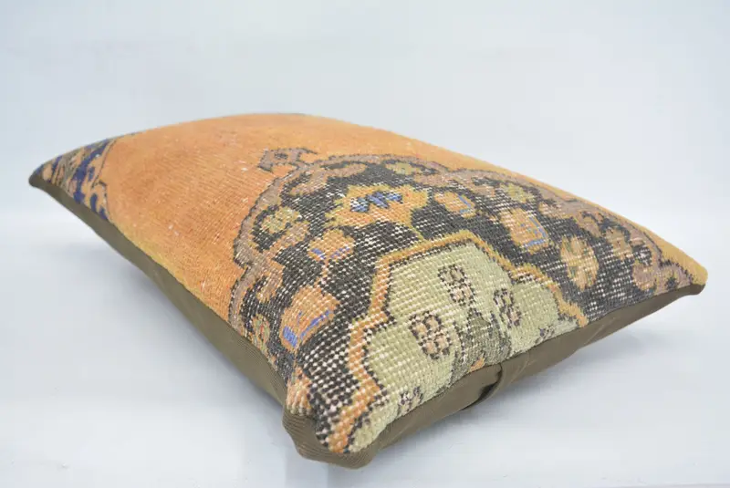 16x24 Yellow Cushion, Vintage Pillow Sham, Boho Pillow Sham Cover, Pillow for Sofa, Pillow, Aztec Pillow Case, Antique Pillows - 6