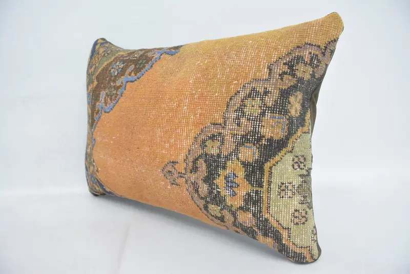 16x24 Yellow Cushion, Vintage Pillow Sham, Boho Pillow Sham Cover, Pillow for Sofa, Pillow, Aztec Pillow Case, Antique Pillows - 4