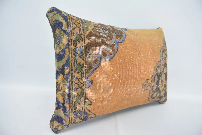 16x24 Yellow Cushion, Vintage Pillow Sham, Boho Pillow Sham Cover, Pillow for Sofa, Pillow, Aztec Pillow Case, Antique Pillows - 3