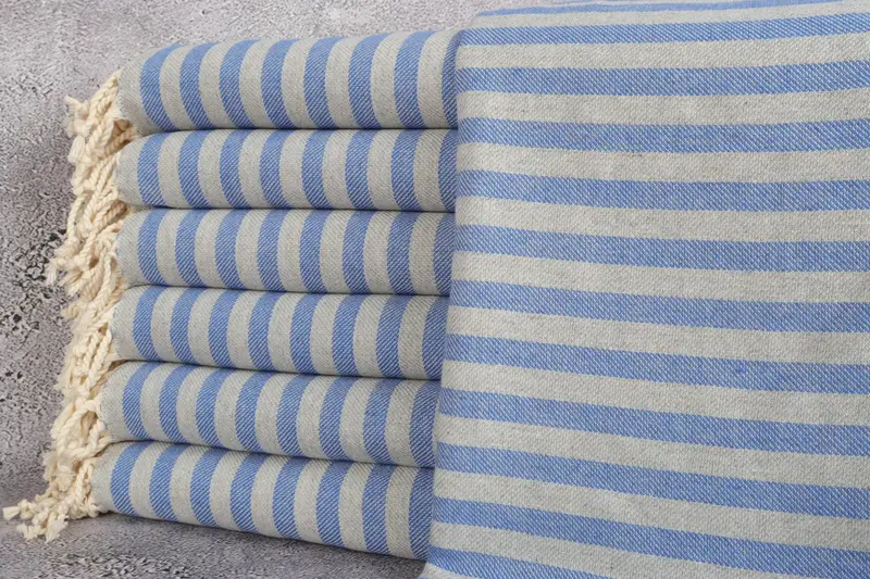 Large Turkish Towel, Custom Gift, Mexico Bachelorette Party Gifts, Sand-free towel, Custom Bath Towel, Wedding For Favor, 70x36 Cotton Striped Towel - 1