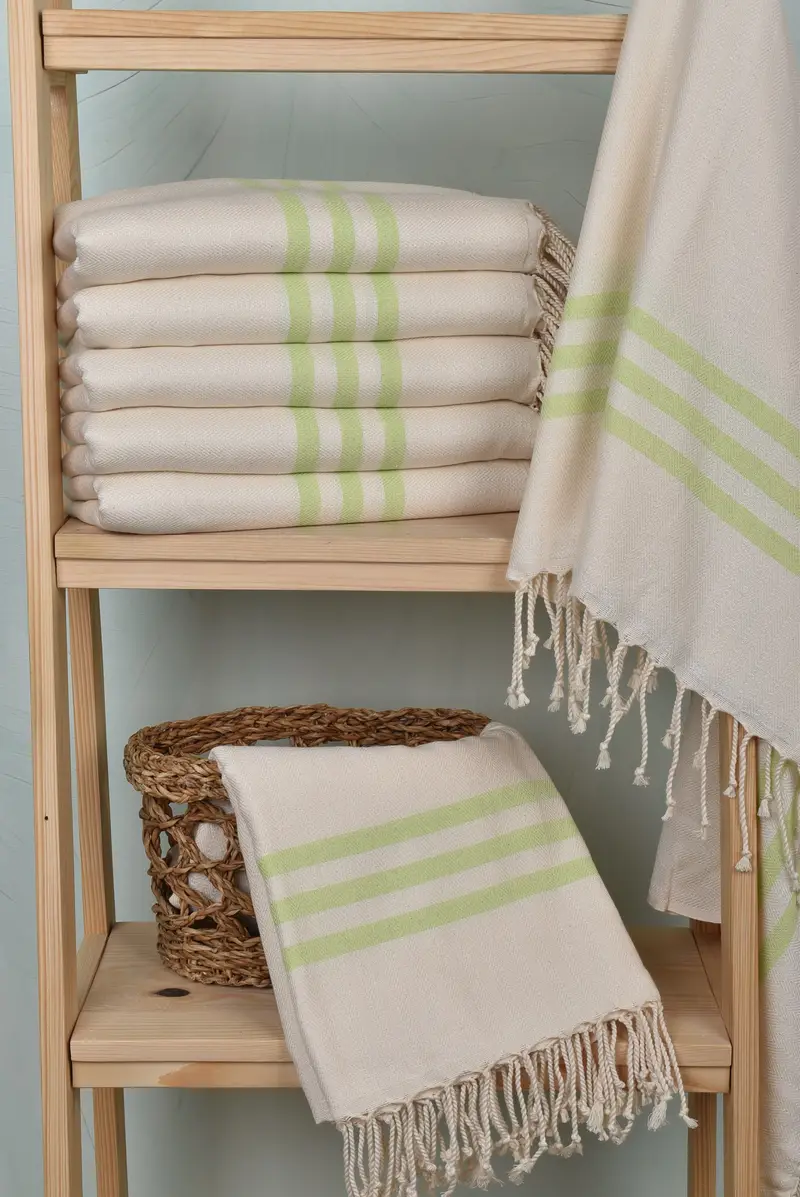 Best Wedding Gift, Yoga Towel, 70x40 Cotton Striped Towel, Turkish Towel Beach, Gift For Coworker, Best Beach Towel, Home Decor Gifts, Wedding Towel - 3