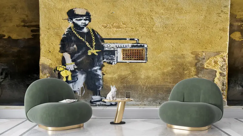Custom Wall Paper, Modern Wall Paper, Paper Wall Art, Hip Hop Rap Banksy Wall Paper, Street Wallpaper, , Banksy Boy Wallpaper, - 7