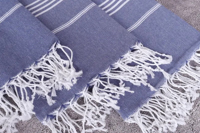 Turkish Beach Towel Monogram, Embroidery Towel, Summer Gift, Personalized Towel, 70x40 Cotton Striped Towel, Handmade Gift, Engagement Gift - 5