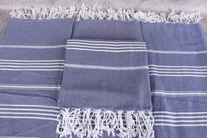 Turkish Beach Towel Monogram, Embroidery Towel, Summer Gift, Personalized Towel, 70x40 Cotton Striped Towel, Handmade Gift, Engagement Gift - 4