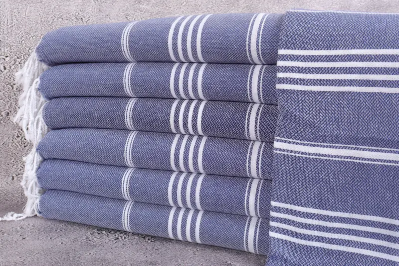 Turkish Beach Towel Monogram, Embroidery Towel, Summer Gift, Personalized Towel, 70x40 Cotton Striped Towel, Handmade Gift, Engagement Gift - 1