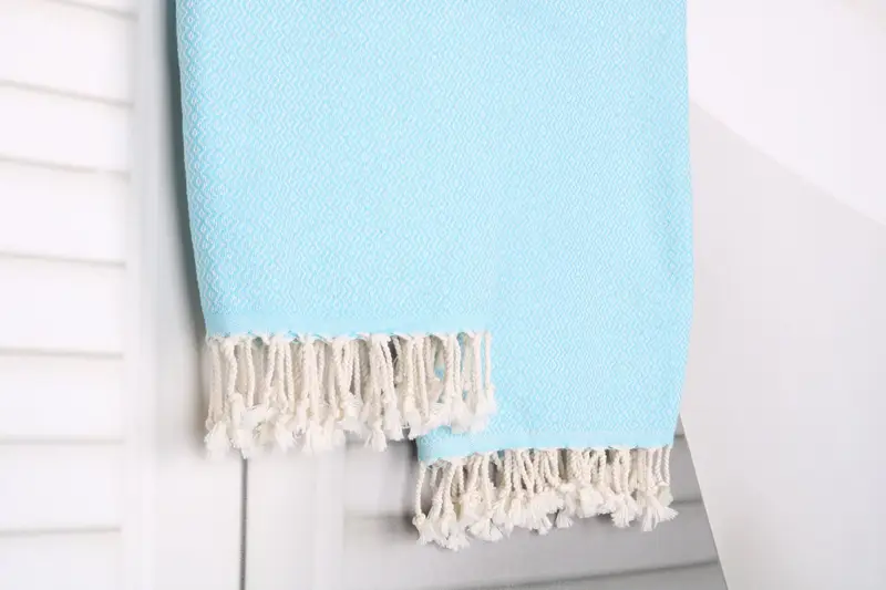 Summer Gift, Welcome Wedding Gift, Turkish Towel Beach, Handmade Turkish Towel, Bachelorette Party Decorations, 70x40 Cotton Diamond Towel - 8