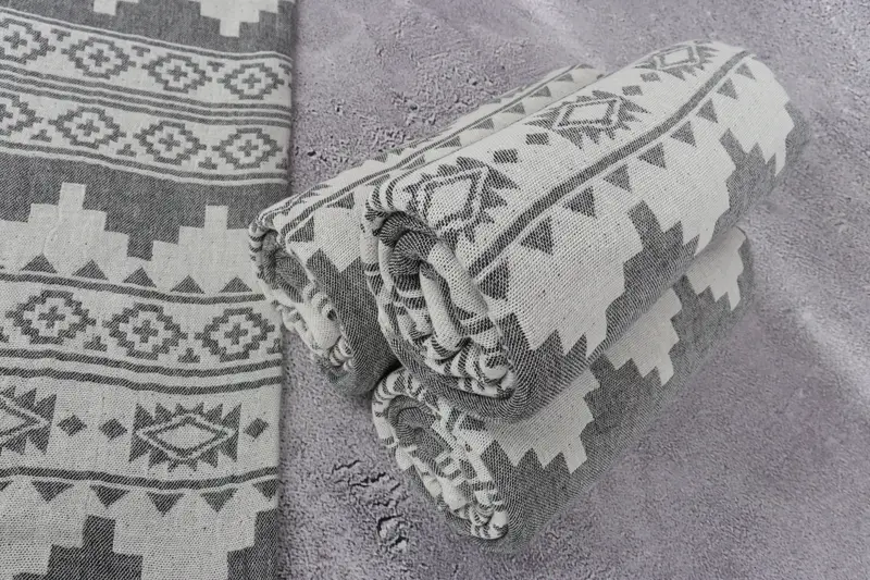 Gifts For Him, Best Friend Wedding Gift, 70x36 Cotton Aztec Towel, Monogrammed Beach Towel, Anniversary Gift For Her, Bridal Shower Gift - 8