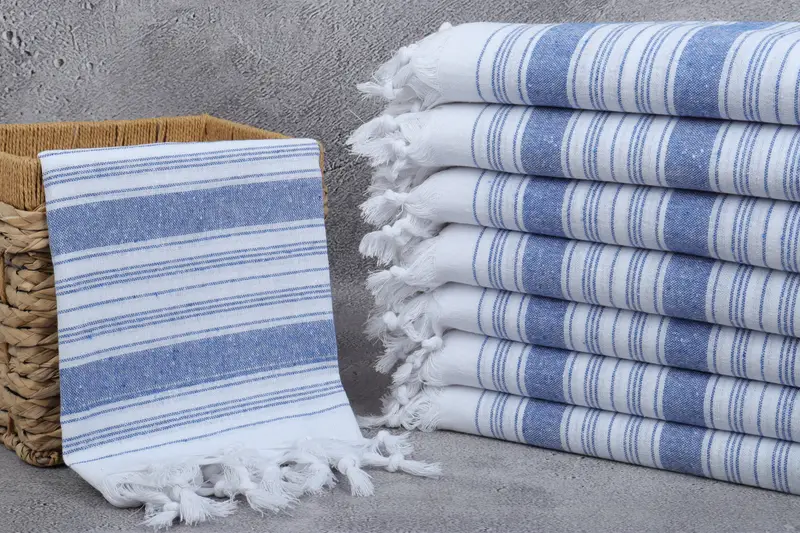 68x32 Cotton Striped Towel, Pool Towels, Guest Towel, Bachelorette Party Favors, Bridal Shower Favors, Engagement Gift, Turkish Towel Beach - 3