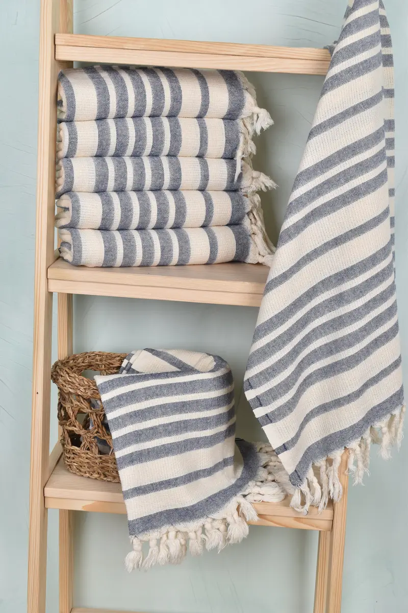 Custom Wedding Gift, Large Beach Towel Personalized, Wedding Gifts Towel, Gift For Him, Baby Boy Gift, 70x34 Cotton Striped Towel, Hammam Towel USA - 3