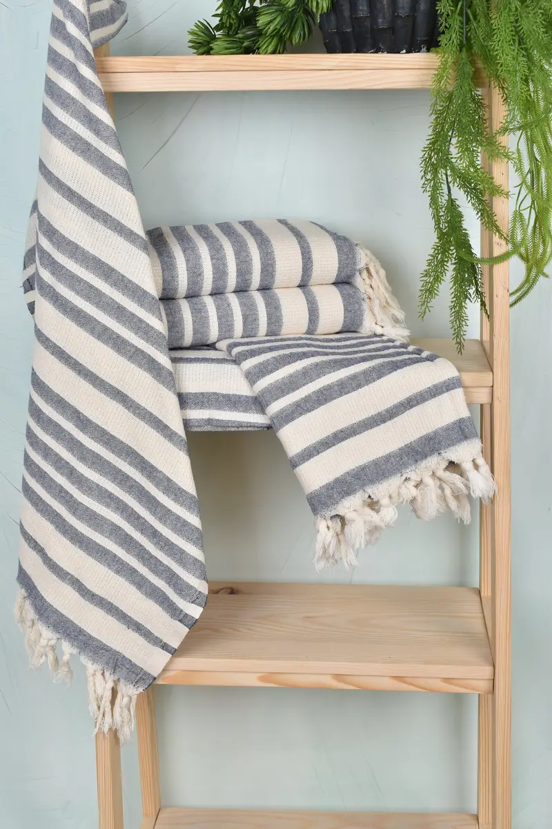 Custom Wedding Gift, Large Beach Towel Personalized, Wedding Gifts Towel, Gift For Him, Baby Boy Gift, 70x34 Cotton Striped Towel, Hammam Towel USA - 6