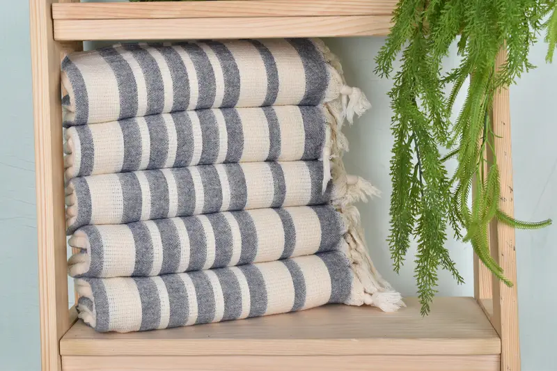 Custom Wedding Gift, Large Beach Towel Personalized, Wedding Gifts Towel, Gift For Him, Baby Boy Gift, 70x34 Cotton Striped Towel, Hammam Towel USA - 1