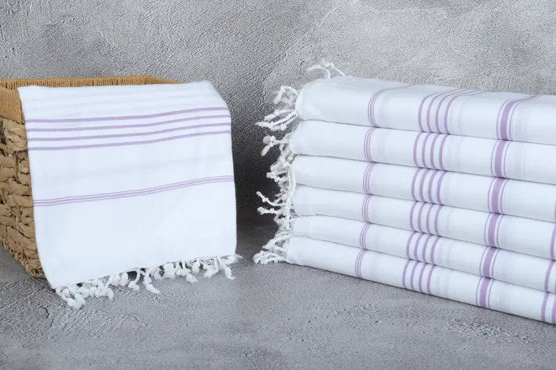 Turkish towel bulk order for wedding gifts, Turkish Towel USA, Bridesmaid Gift Towel, Home Gift, Custom Towel, 70x40 Cotton Striped Towel, Spa Towel - 3