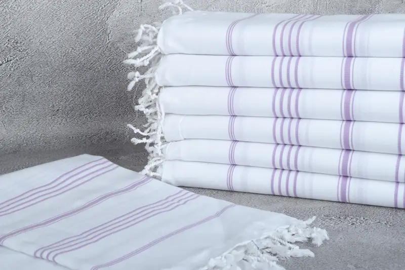 Turkish towel bulk order for wedding gifts, Turkish Towel USA, Bridesmaid Gift Towel, Home Gift, Custom Towel, 70x40 Cotton Striped Towel, Spa Towel - 2