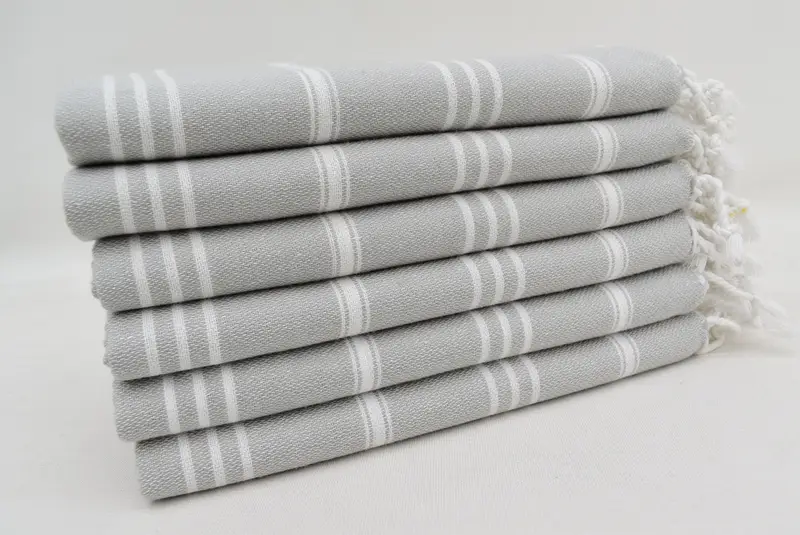 Yaz havlu, organik havlu, küçük banyo havlu, özel el havlu, 40x24 pamuklu çizgili havlu, erkek arkadaş hediyesi, monogram mutfak havlu, küçük havlu - 3
