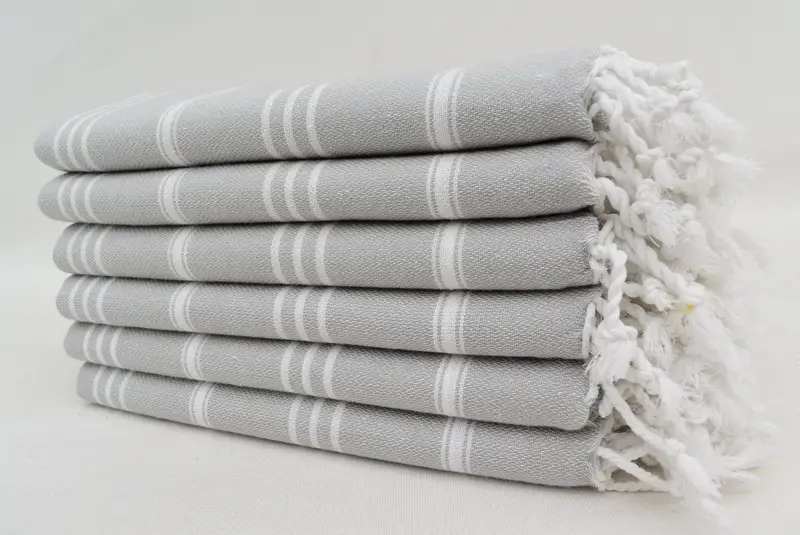 Yaz havlu, organik havlu, küçük banyo havlu, özel el havlu, 40x24 pamuklu çizgili havlu, erkek arkadaş hediyesi, monogram mutfak havlu, küçük havlu - 4