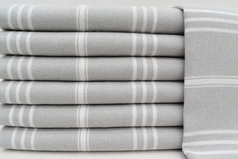 Yaz havlu, organik havlu, küçük banyo havlu, özel el havlu, 40x24 pamuklu çizgili havlu, erkek arkadaş hediyesi, monogram mutfak havlu, küçük havlu - 1