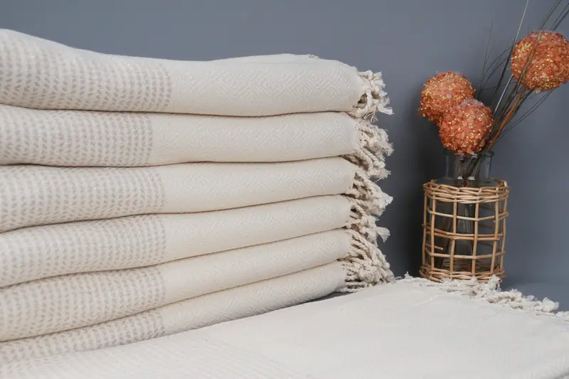 Quick-Dry Beach Towel, 70x40 Cotton Diamond Towel, Summer Towel, Beach Towel Bulk, Halloween Gifts, Girl Trip Party Favor, Thin towel, Organic towel - 1