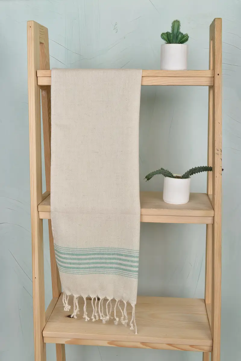 Wedding Gift Kitchen Towel, Custom Gift, Monogram Kitchen Towel, 36x18 Linen Striped Towel, Personalized Hand Towel, Turkish Towel Hand Towel - 8