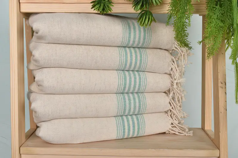 Wedding Gift Kitchen Towel, Custom Gift, Monogram Kitchen Towel, 36x18 Linen Striped Towel, Personalized Hand Towel, Turkish Towel Hand Towel - 1