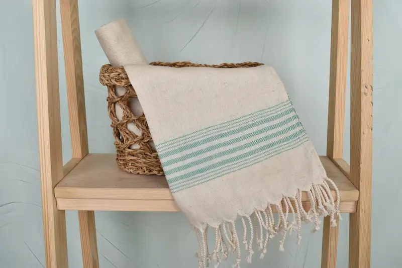 Wedding Gift Kitchen Towel, Custom Gift, Monogram Kitchen Towel, 36x18 Linen Striped Towel, Personalized Hand Towel, Turkish Towel Hand Towel - 4