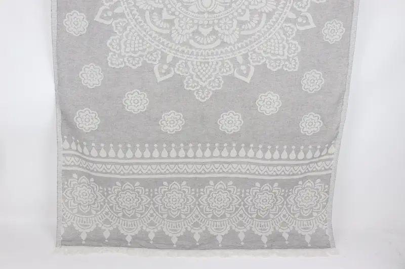 Personalize Gift, Fouta towel, Personalized Bridesmaid Beach Towel, Sand-free towel, Turkish beach towel, 74x36 Cotton Floral Patterned Towel - 1
