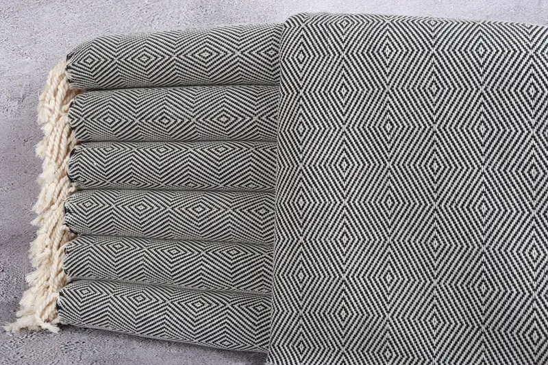 74x40 Cotton Diamond Towel, Turkish hand towel, Handmade Turkish hammam towel, Wedding Gift, Customized Towels, Best Beach Towel, Yoga Towel - 1