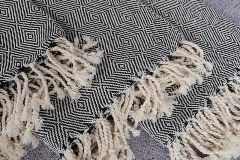 74x40 Cotton Diamond Towel, Turkish hand towel, Handmade Turkish hammam towel, Wedding Gift, Customized Towels, Best Beach Towel, Yoga Towel - 5