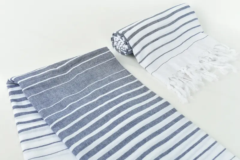 Holiday Towel, Beach Theme Bachelorette Party Gifts, Fouta towel, 68x36 Cotton Striped Towel, Gifts For Him, Custom Gifts, Large Turkish Towel - 7