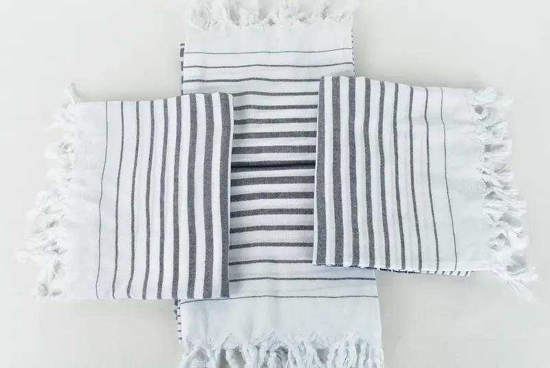Holiday Towel, Beach Theme Bachelorette Party Gifts, Fouta towel, 68x36 Cotton Striped Towel, Gifts For Him, Custom Gifts, Large Turkish Towel - 6