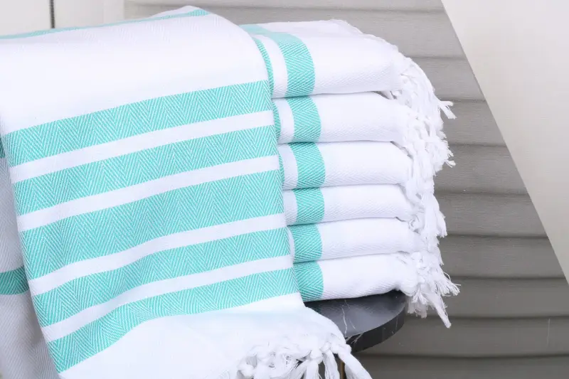 Lightweight towel, 70x40 Cotton Herringbone Towel, Home Decor Gifts, Large Turkish Towel, Bachelor Party Favors, Custom Wedding Gift From Bridesmaid - 1