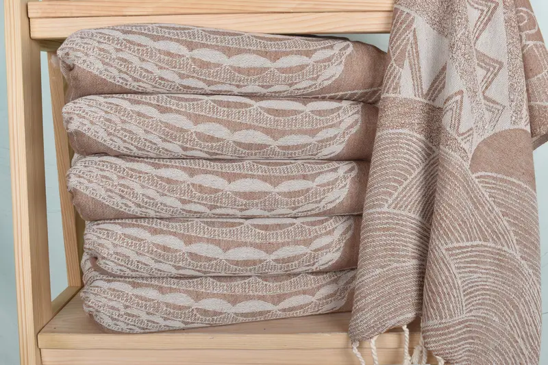 Monogrammed Hand Towel, Personalized Hand Towel, Valentines Day Gift For Him, Spa Towel, Turkish Towel Hand Towel, 36x18 Cotton Striped Design Towel - 3