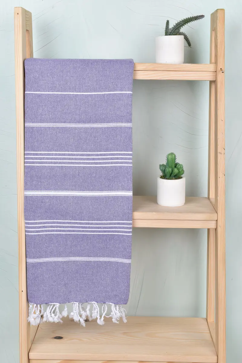 Custom Wedding Gift, Summer Gift, Christmas Gift, Organic towel, Scarf Towel, Gym Towel, Turkish Beach Towel Bulk, 70x40 Cotton Striped Towel - 8