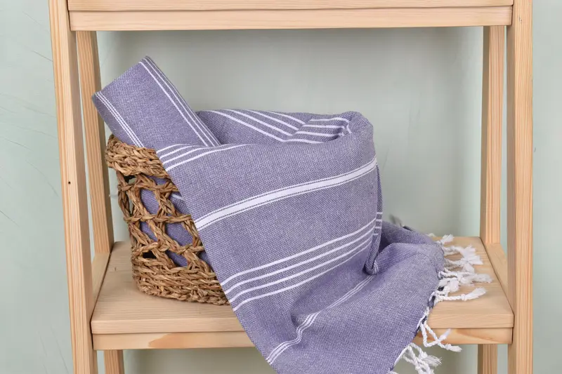 Custom Wedding Gift, Summer Gift, Christmas Gift, Organic towel, Scarf Towel, Gym Towel, Turkish Beach Towel Bulk, 70x40 Cotton Striped Towel - 4