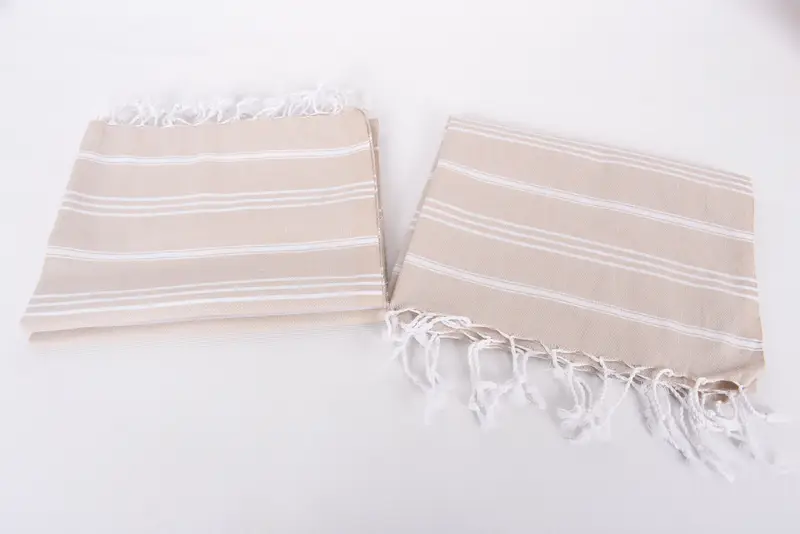 Bridesmaid Gifts, Monogram Hand Towel, Monogram Kitchen Towel, Custom Wedding Gift From Bridesmaid, Christmas Gift, 40x24 Cotton Striped Towel - 7