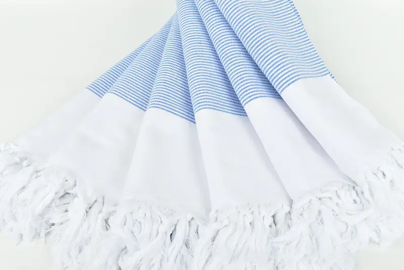 Bridesmaid Gift, Best Beach Towel, Unique Gift, Sand-resistant Turkish towel for the beach, Spa Towel, 70x40 Cotton Striped Towel, Lightweight towel - 4