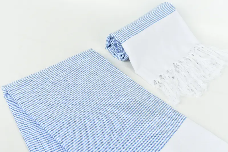 Bridesmaid Gift, Best Beach Towel, Unique Gift, Sand-resistant Turkish towel for the beach, Spa Towel, 70x40 Cotton Striped Towel, Lightweight towel - 7