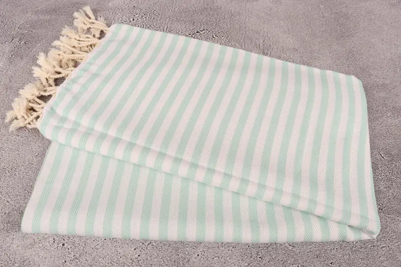 Birthday Gift, Personalized Gift, Bath towel, Cancun Bachelorette Party Gift Ideas, 70x40 Cotton Striped Towel, Bachelorette Party Favors - 6