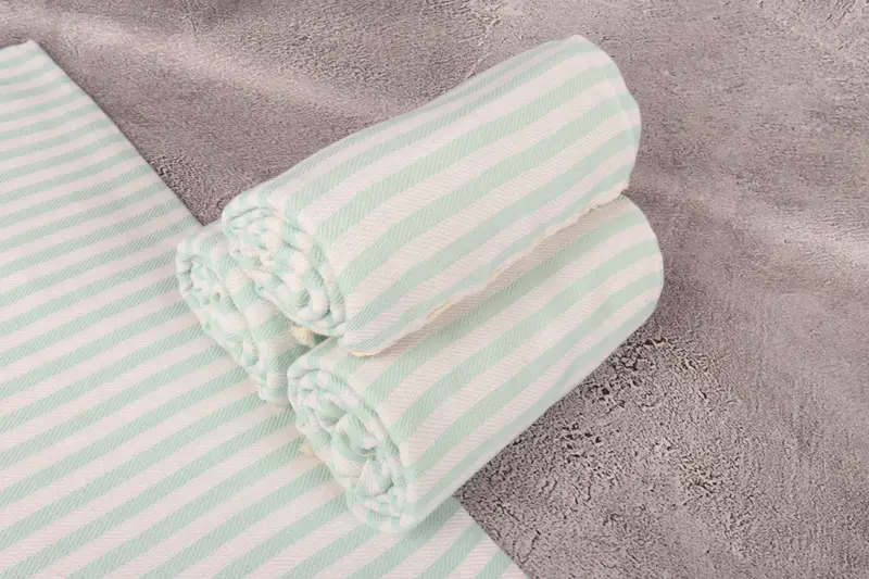 Birthday Gift, Personalized Gift, Bath towel, Cancun Bachelorette Party Gift Ideas, 70x40 Cotton Striped Towel, Bachelorette Party Favors - 7