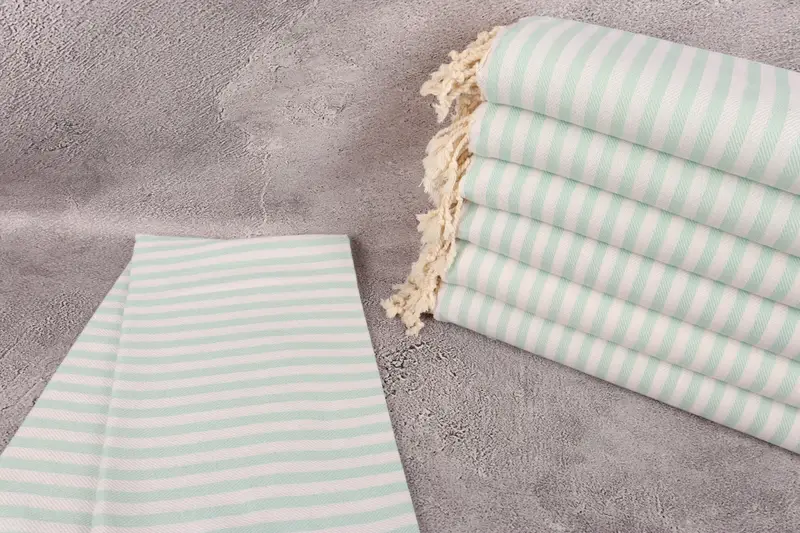 Birthday Gift, Personalized Gift, Bath towel, Cancun Bachelorette Party Gift Ideas, 70x40 Cotton Striped Towel, Bachelorette Party Favors - 2