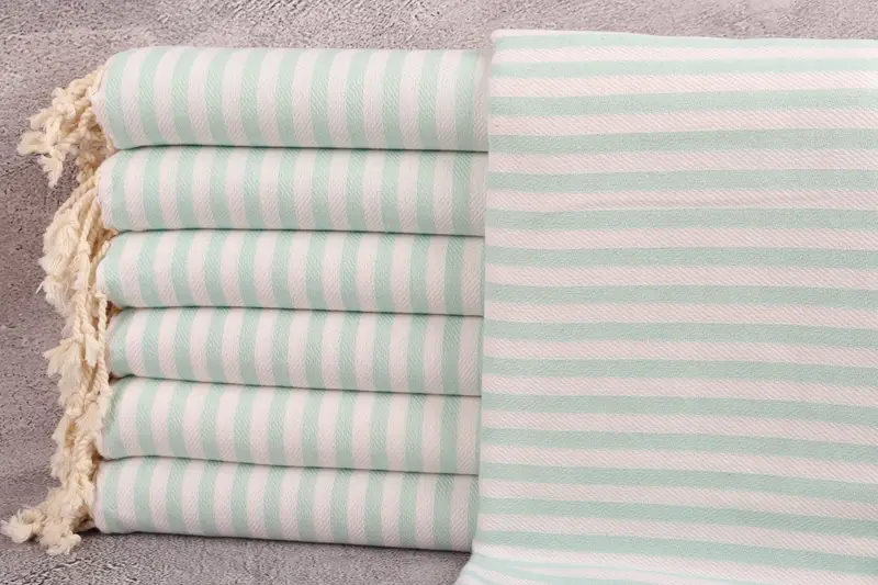 Birthday Gift, Personalized Gift, Bath towel, Cancun Bachelorette Party Gift Ideas, 70x40 Cotton Striped Towel, Bachelorette Party Favors - 1