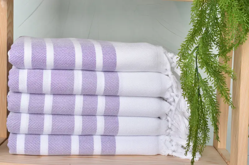 Gift For Mom, Embroidered Towel, Sand-free peshtemal towel for the beach, Gift For Her, Personalized Beach Towel, 70x40 Cotton Herringbone Towel - 2