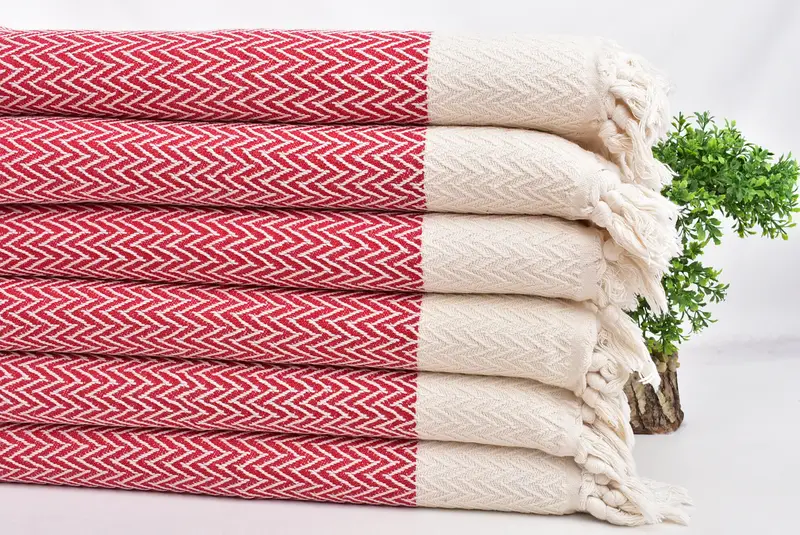 Monogram Kitchen Towel, Bachelor Gifts, 34x18 Cotton Zigzag Design Towel, Beach Wedding Favor, Personalized Hand Towel, Personalized Gifts - 5