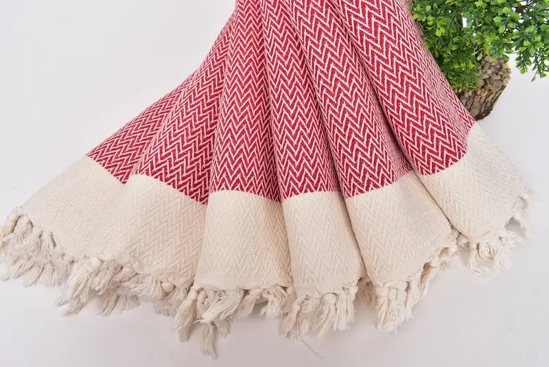 Monogram Kitchen Towel, Bachelor Gifts, 34x18 Cotton Zigzag Design Towel, Beach Wedding Favor, Personalized Hand Towel, Personalized Gifts - 7