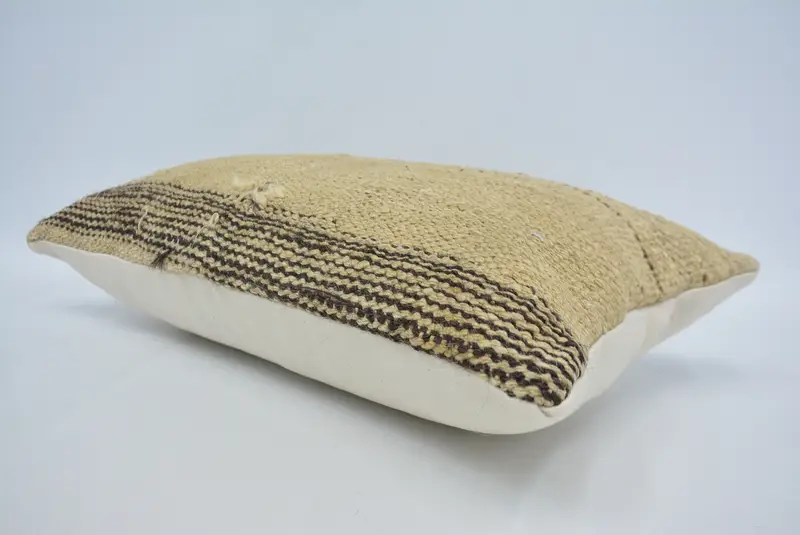 Bright Cushion Case, 12x24 Beige Cushion Cover, Cushion, Interior Designer Pillow, Throw Kilim Pillow, Kilim Pillow Cover - 6