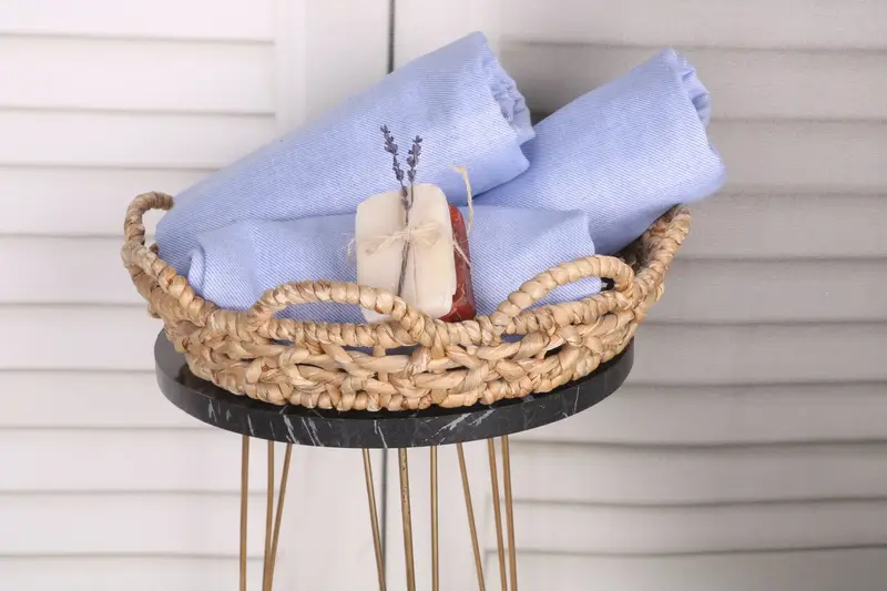 Soft and absorbent Turkish towel, Bachelor Gift, Travel towel, Quick-Dry Beach Towel, Summer Towel, 70x40 Cotton Striped Towel, Embroidered Towel - 4