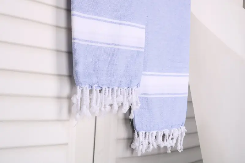 Soft and absorbent Turkish towel, Bachelor Gift, Travel towel, Quick-Dry Beach Towel, Summer Towel, 70x40 Cotton Striped Towel, Embroidered Towel - 8