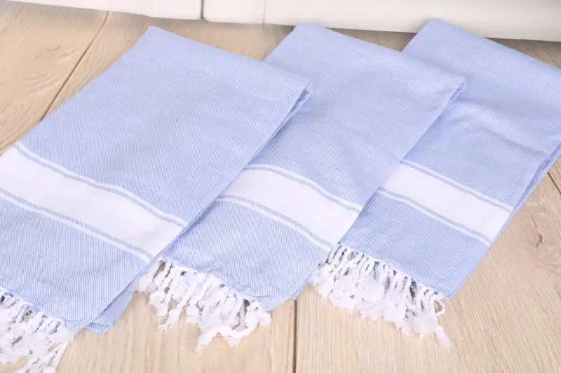 Soft and absorbent Turkish towel, Bachelor Gift, Travel towel, Quick-Dry Beach Towel, Summer Towel, 70x40 Cotton Striped Towel, Embroidered Towel - 6