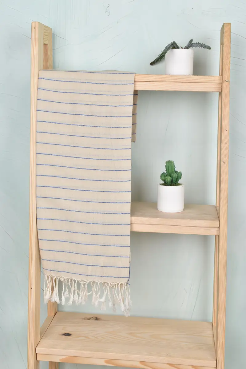 Monogram Turkish Towel, Bachelorette Favor, Turkish hand towel, 64x38 Linen Striped Towel, Turkish Bath Towel Set, Turkish Towel Beach, Guest Towel - 8